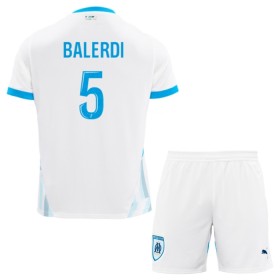 Camisolas Olympique de Marseille Balerdi 5 Criança 1º Equipamento Principal 2024-25 Manga Curta